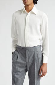 Thom Sweeney Lecce Silk Dress Shirt