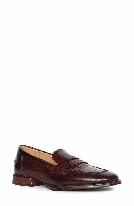 SAINT G Carla Croc Embossed Loafer