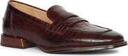 SAINT G Carla Croc Embossed Loafer