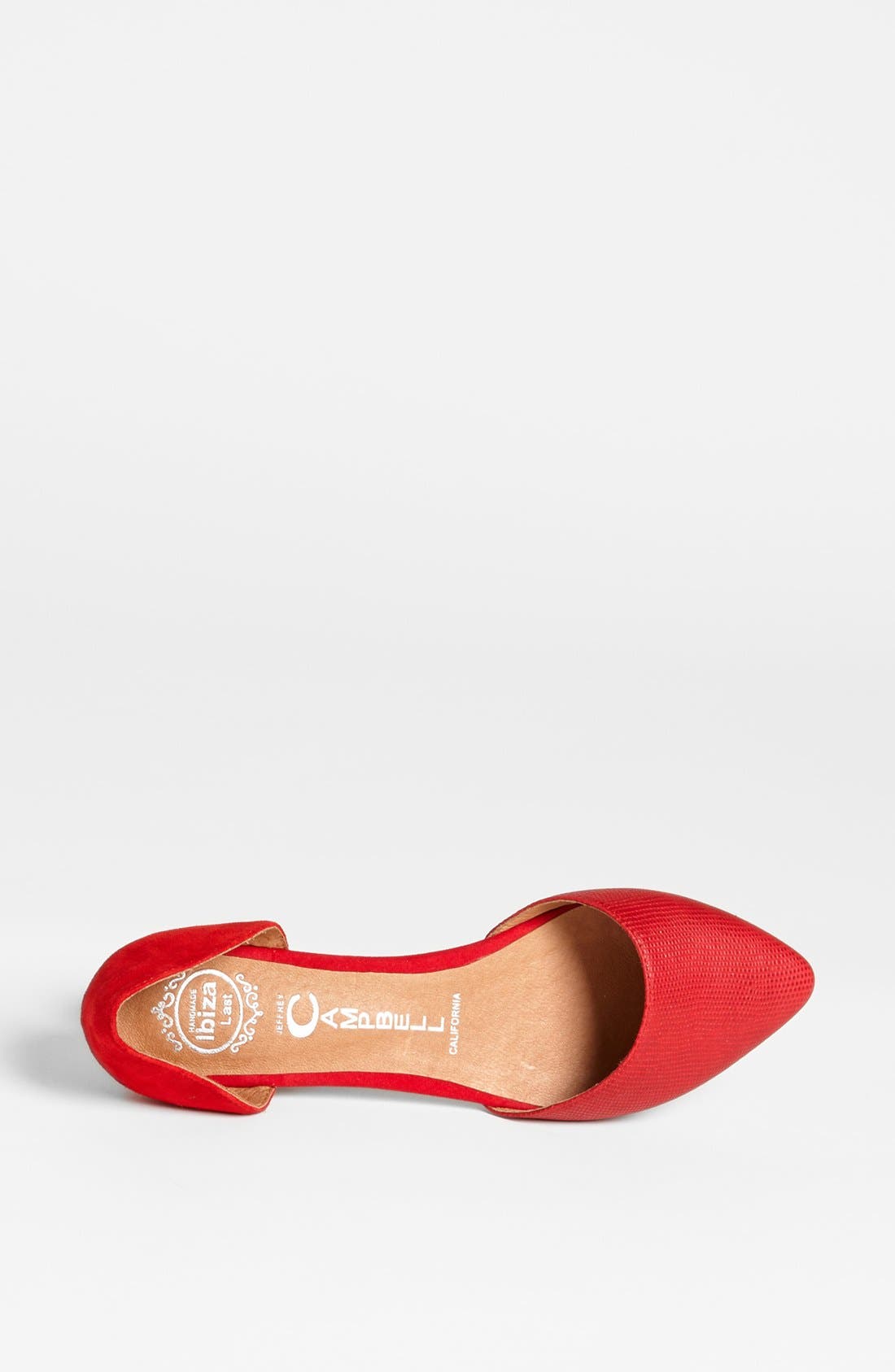 'In Love' Flat, Alternate, color, RED LIZARD/ RED SUEDE