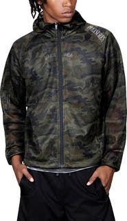 PLEASURES Camo Mesh Zip Hoodie