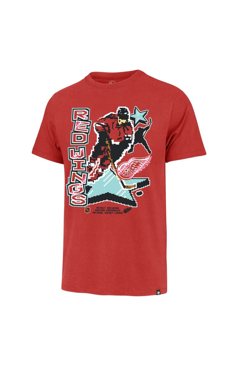 '47 Men's '47 Red Detroit Red Wings Lamp Lighter Franklin T-Shirt, Alternate, color, Red