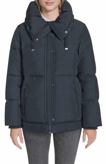 Stand Collar Nylon Twill Insulated Jacket