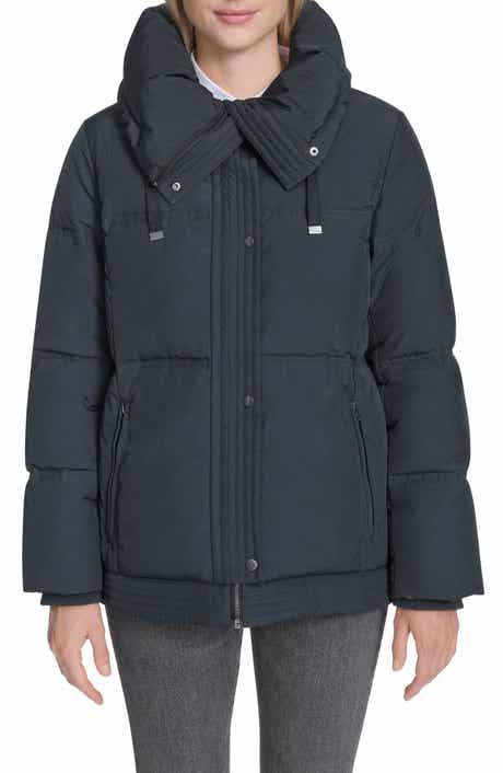 Stand Collar Nylon Twill Insulated Jacket