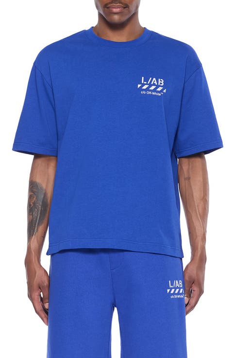 Diagonal Stripe Logo Graphic T-Shirt