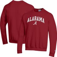 Champion Men's Champion  Crimson Alabama Crimson Tide Arch Over Logo Pullover Sweatshirt