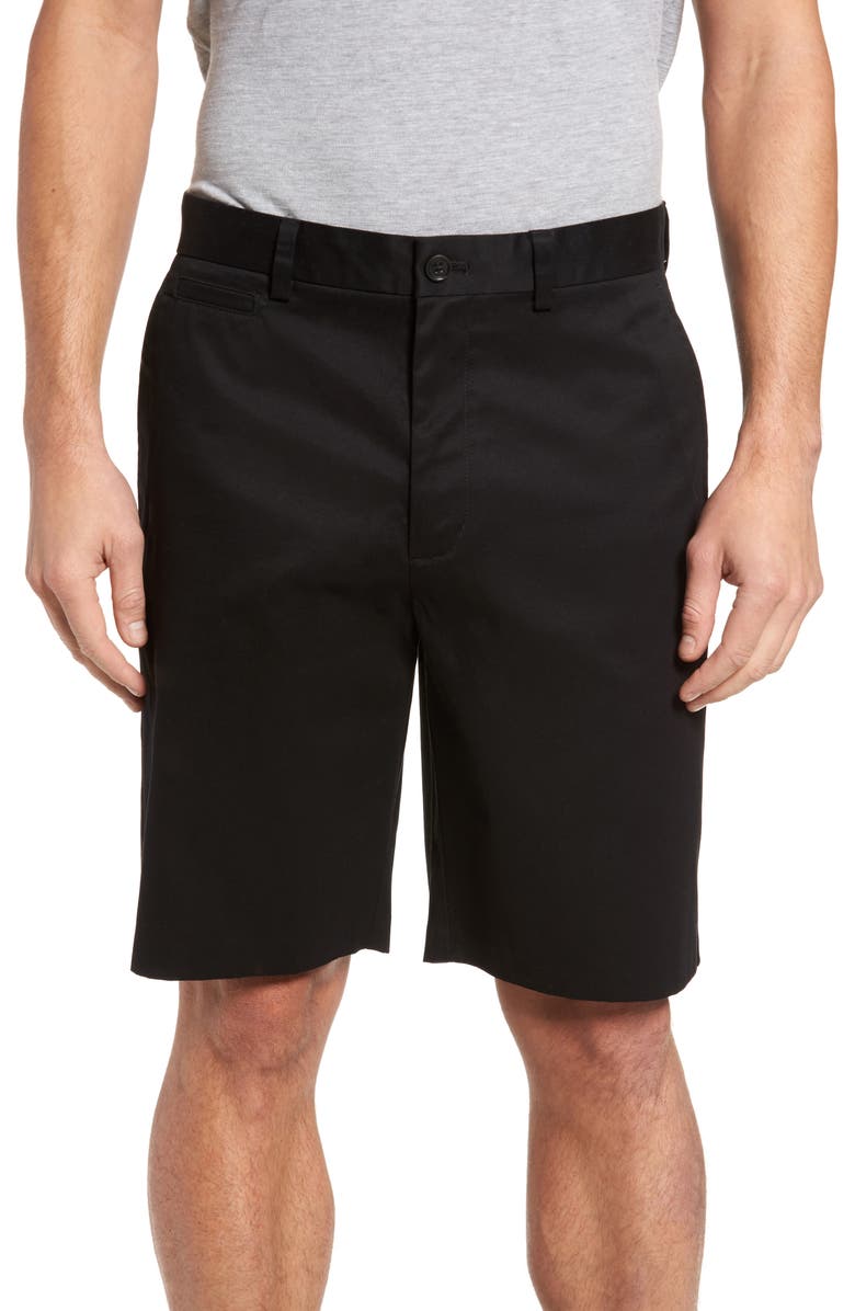 NORDSTROM MEN'S SHOP Nordstrom Smartcare<sup>™</sup> Flat Front Shorts, Main, color, 