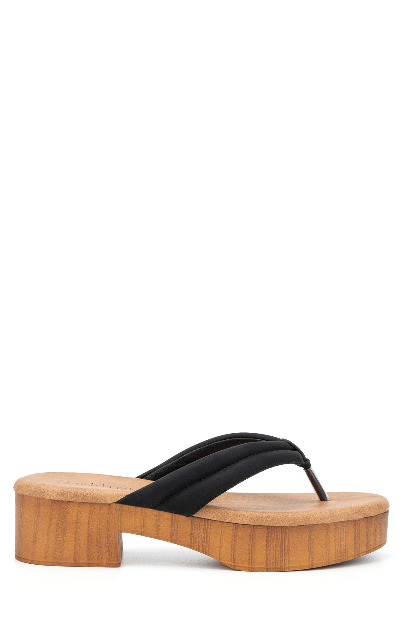 OLIVIA MILLER Caye Thong Block Heel Sandal, Alternate, color, 