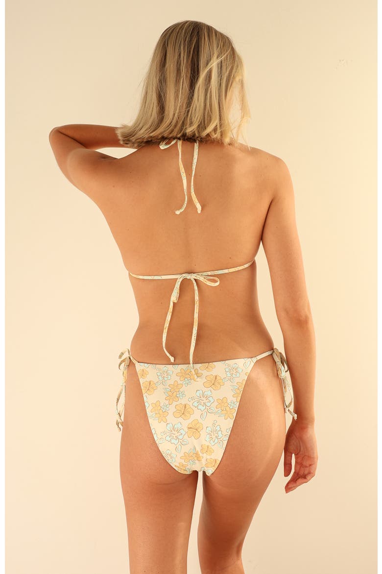 Palm Triangle Bikini Top, Alternate, color, Bahama Mama