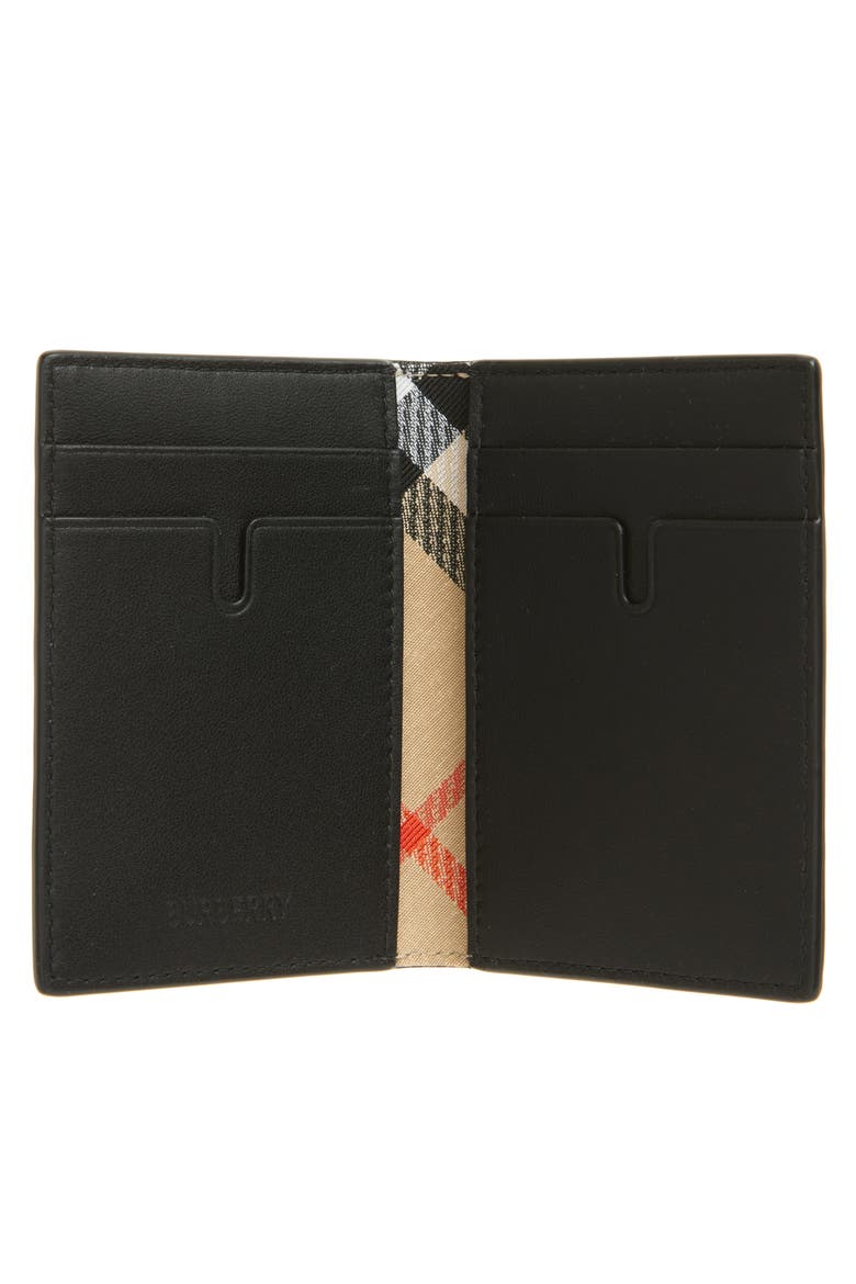 Bateman Cotswolds Leather Bifold Card Case, Alternate, color, BLACK