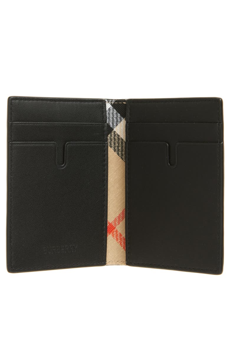 Burberry Bateman Cotswolds Leather Bifold Card Case, Alternate, color, 