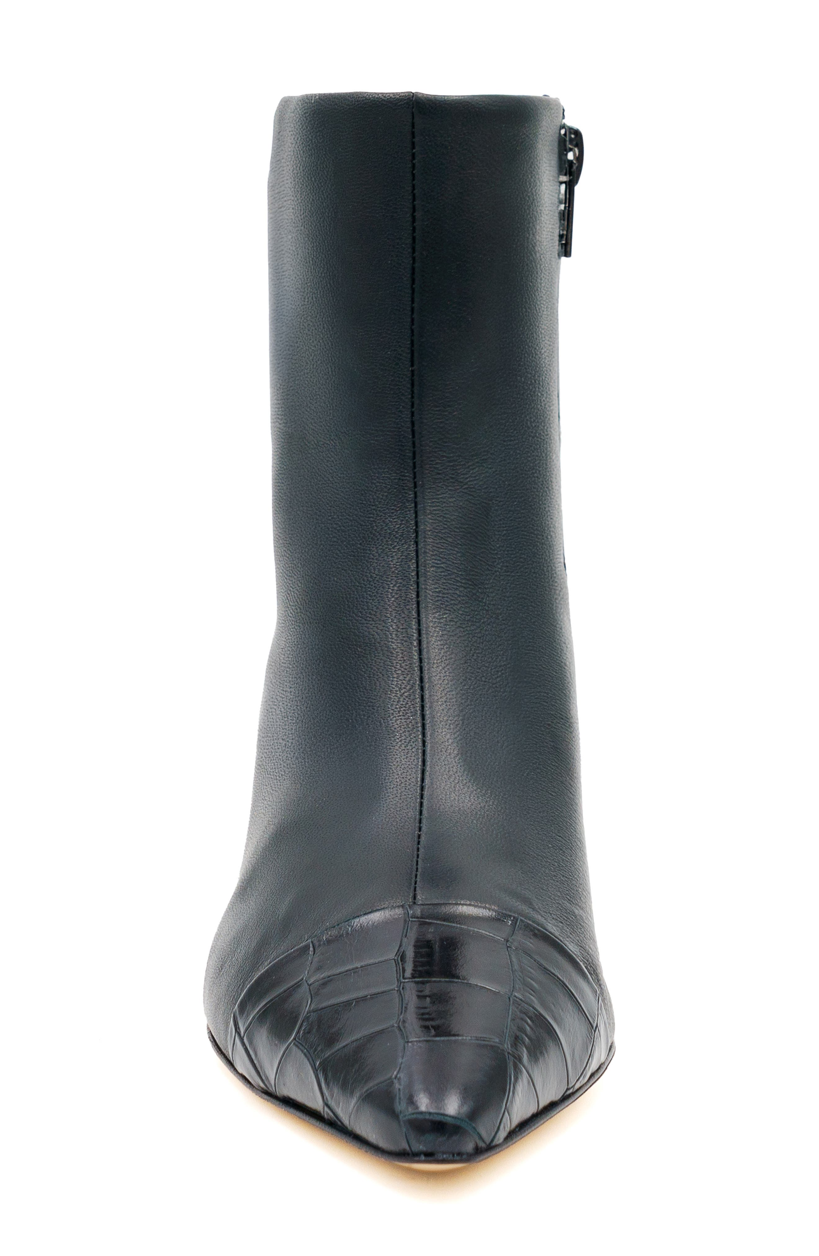 Panfilo Leather Bootie, Alternate, color, BLACK