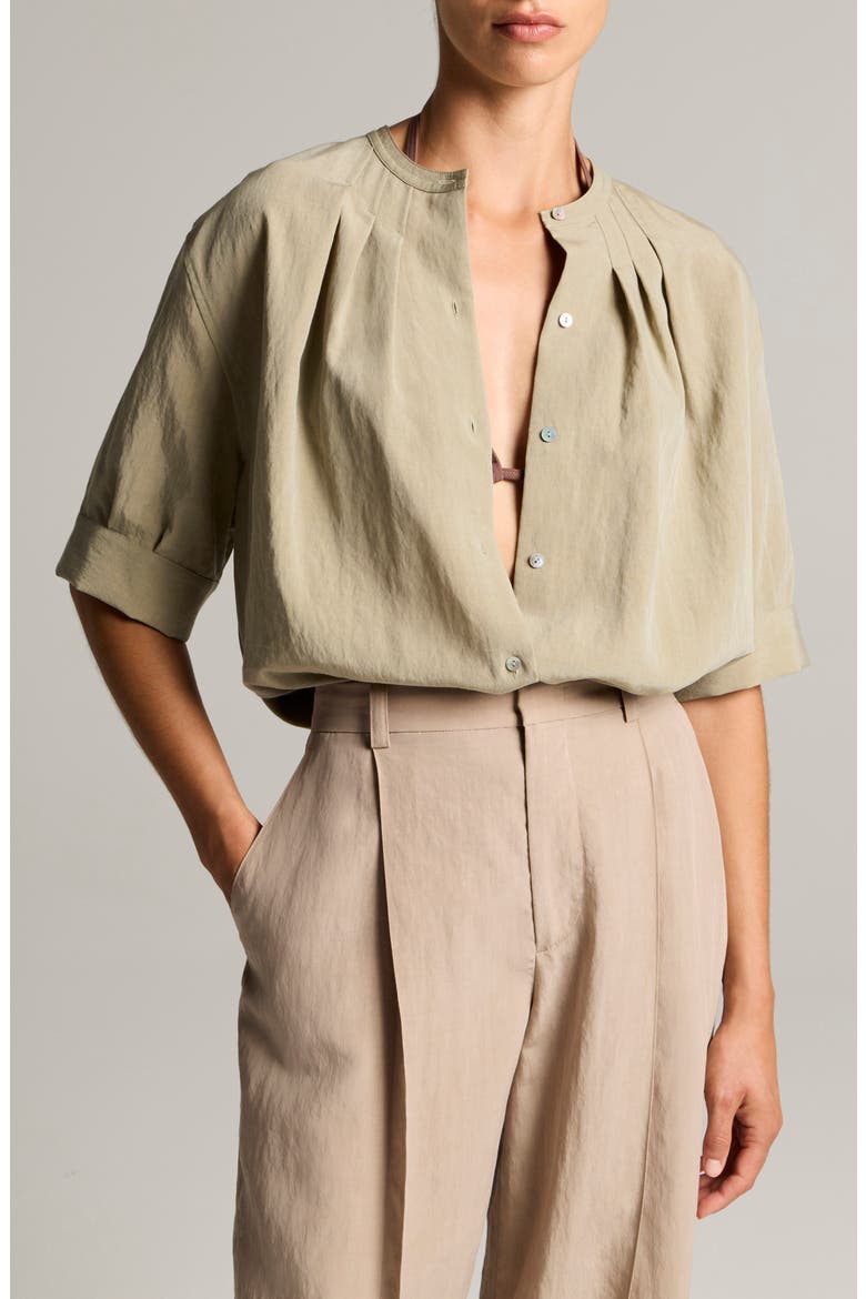Pleated Top, Main, color, SALTED MOSS