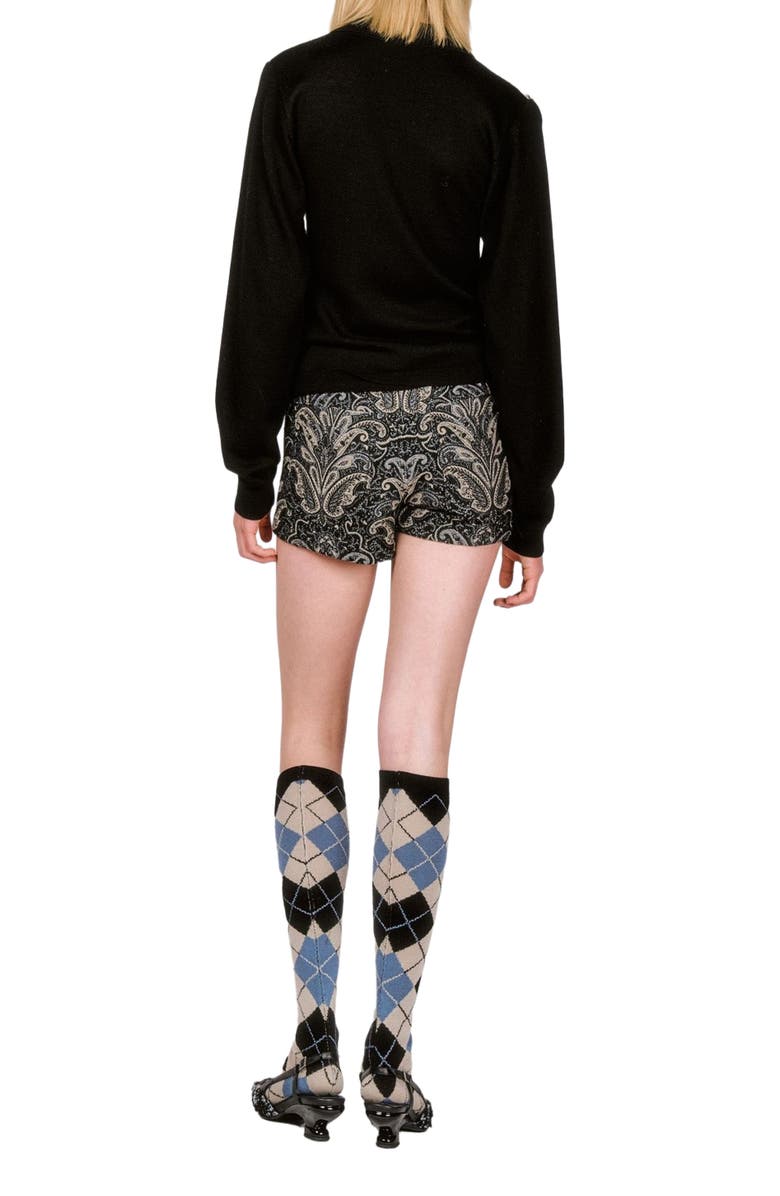 Anna Sui Argyle Knit Polo, Alternate, color,