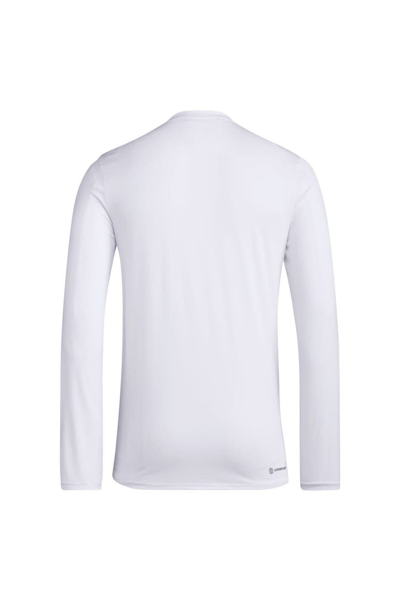Men's adidas White Seattle Sounders FC 2024 Jersey Hook AEROREADY Long Sleeve T-Shirt, Alternate, color, White
