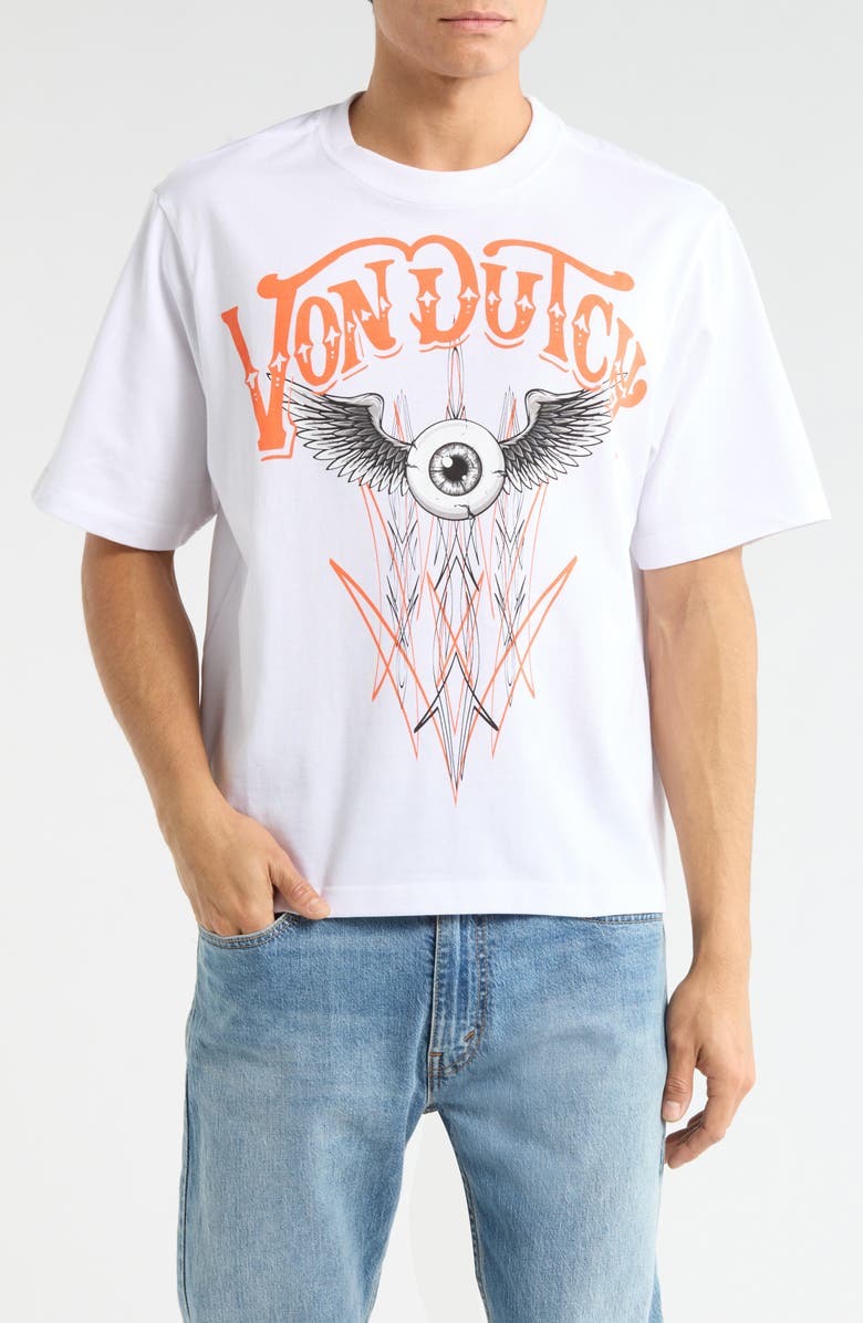 Von Dutch Graphic T-Shirt, Main, color, Bright White
