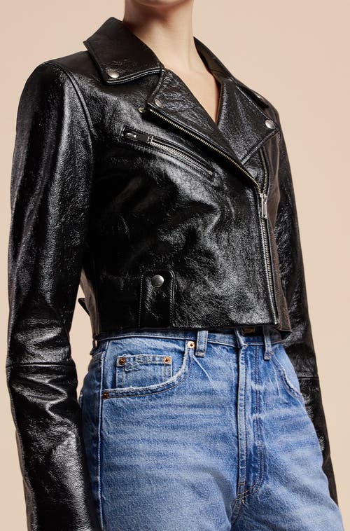 REBECCA TAYLOR REBECCA TAYLOR PATENT MOTO JACKET
