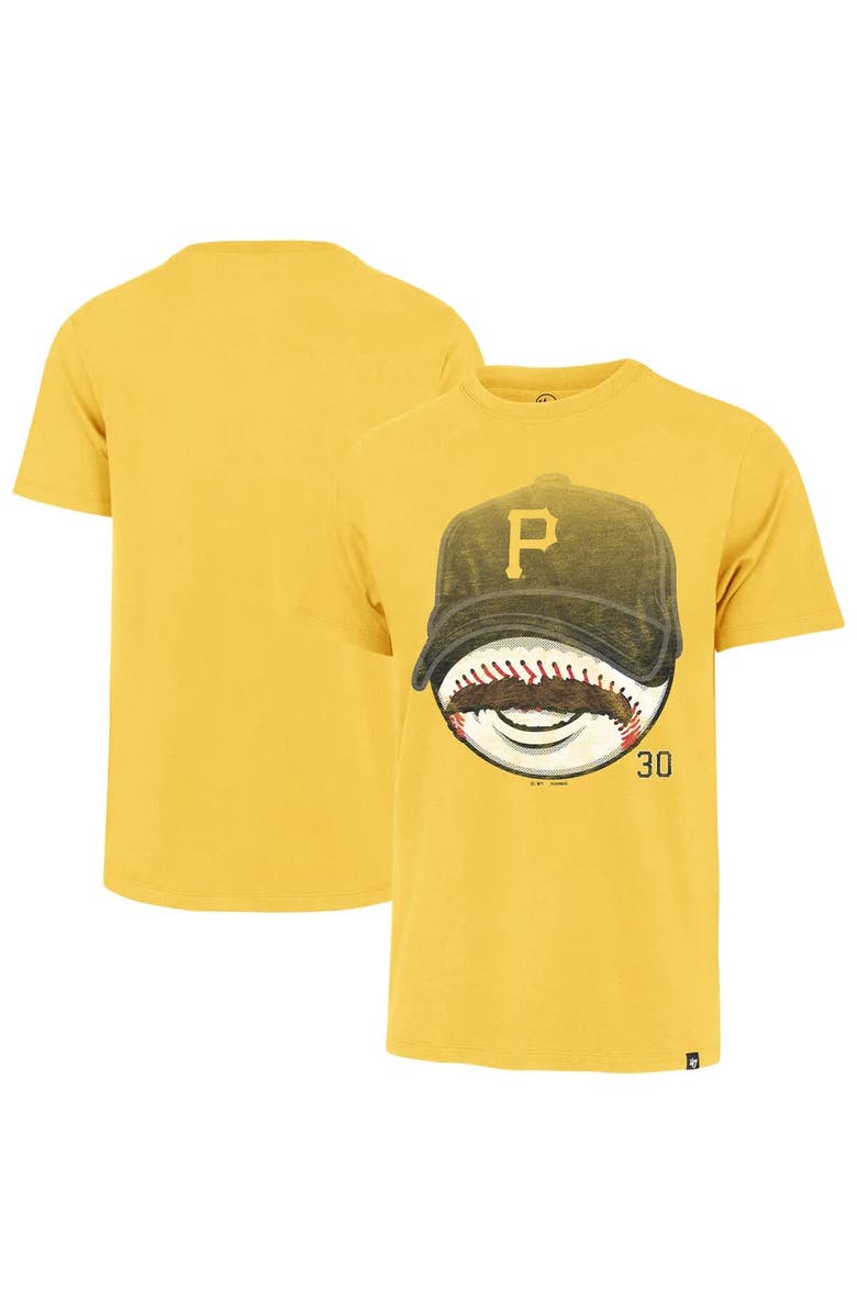 '47 Men's '47 Paul Skenes Gold Pittsburgh Pirates Mustache Franklin T-Shirt, Main, color, 