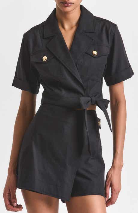 Derek Lam 10 Crosby Ragean Utility Wrap Top