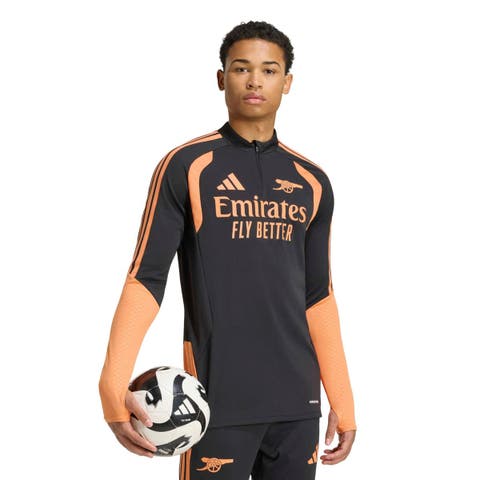 Men's adidas Black Arsenal 2026/27 Tiro Quarter-Zip Training Top