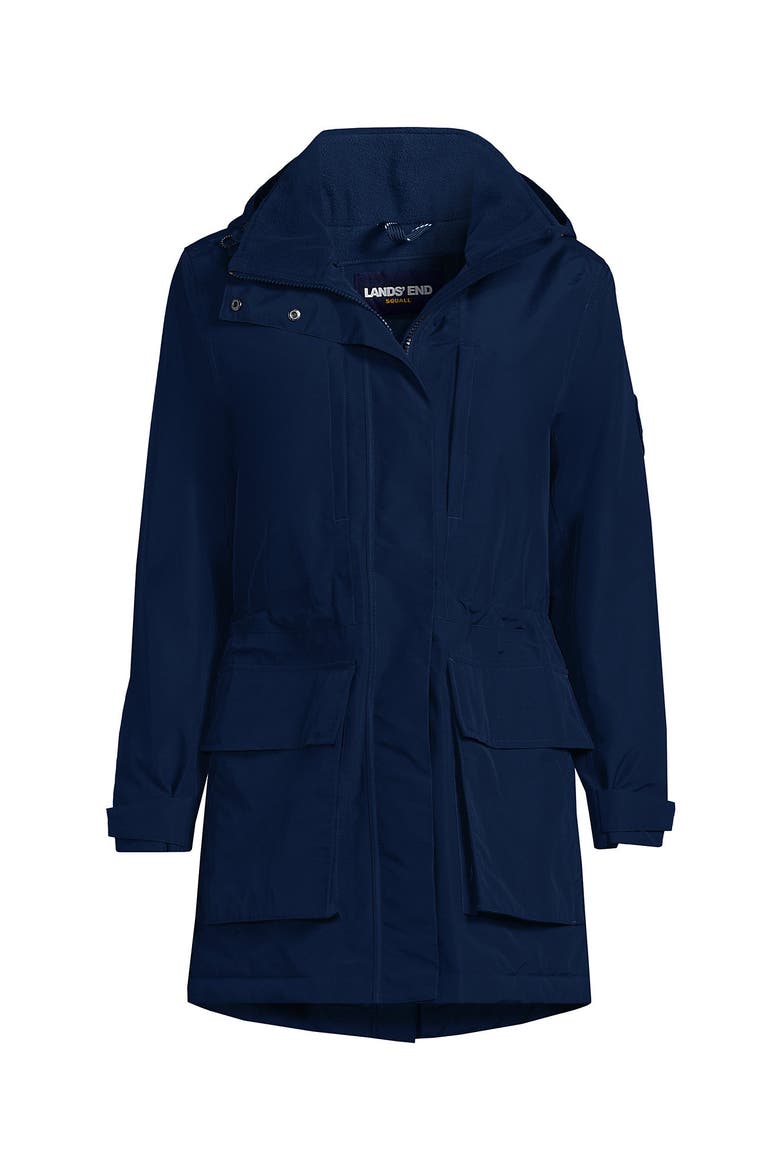 Plus Size Squall Waterproof Insulated Parka, Alternate, color, Deep Sea Navy