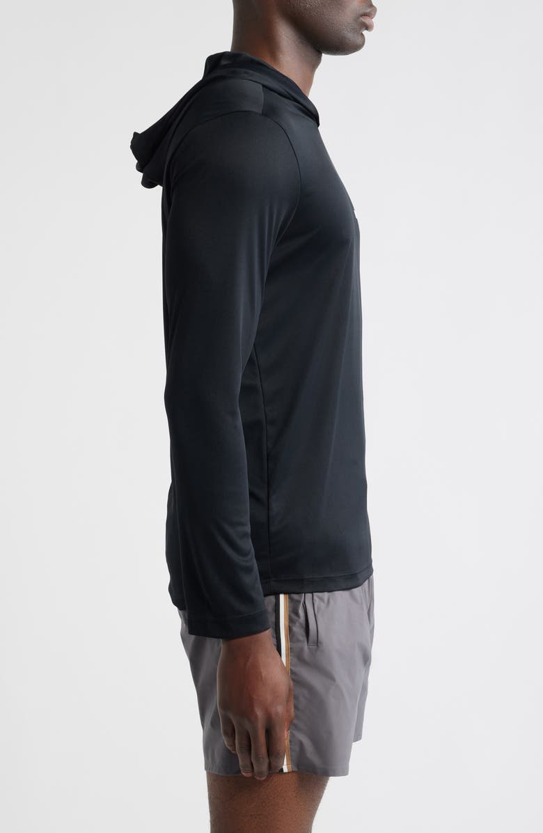 BOSS Hooded Long Sleeve Rashguard, Alternate, color, Black