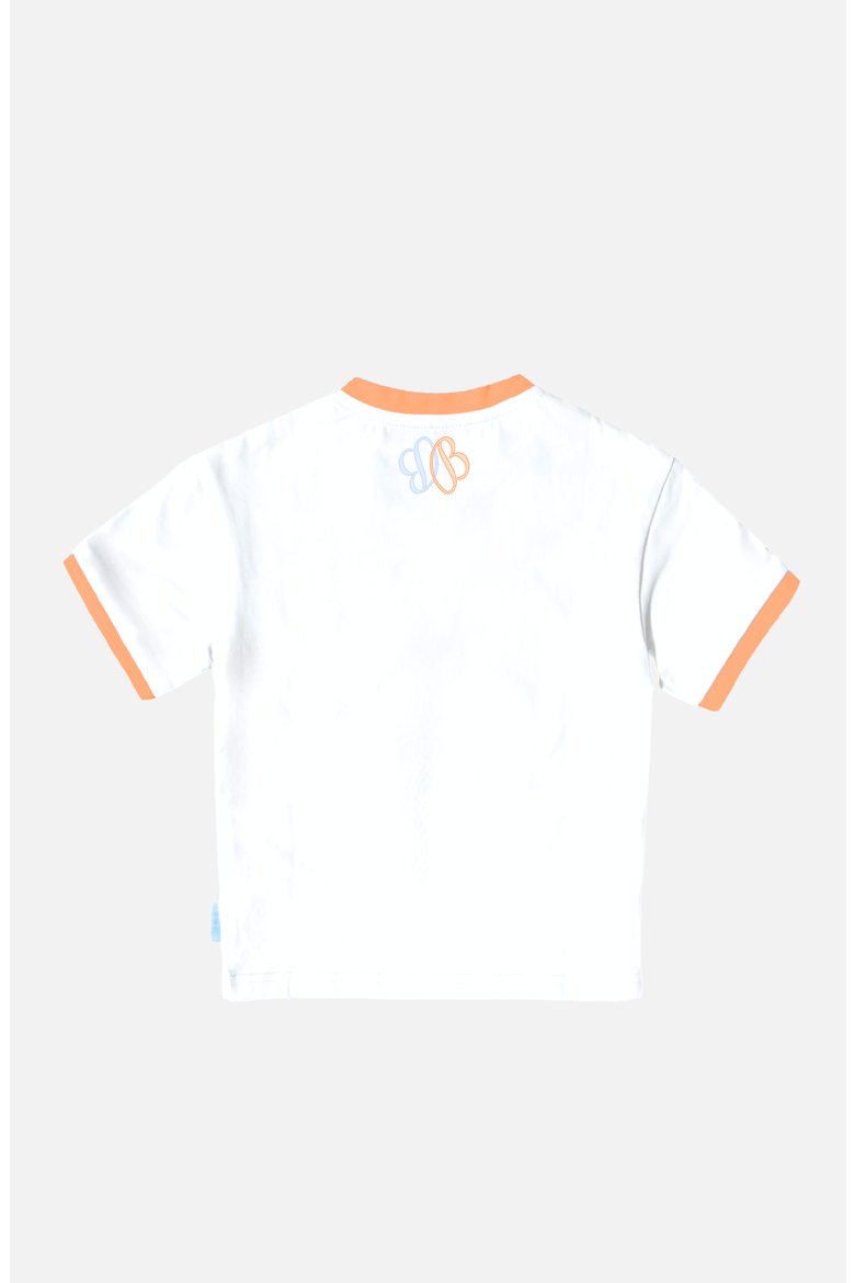 Trick-or-Treat Halloween Bowtie T-Shirt, Alternate, color, White/Orange