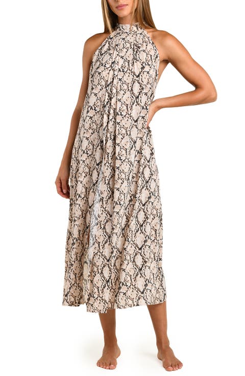 Island Serpent Midi Cover-Up Dress
