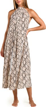 Sunshine 79 Island Serpent Midi Cover-Up Dress