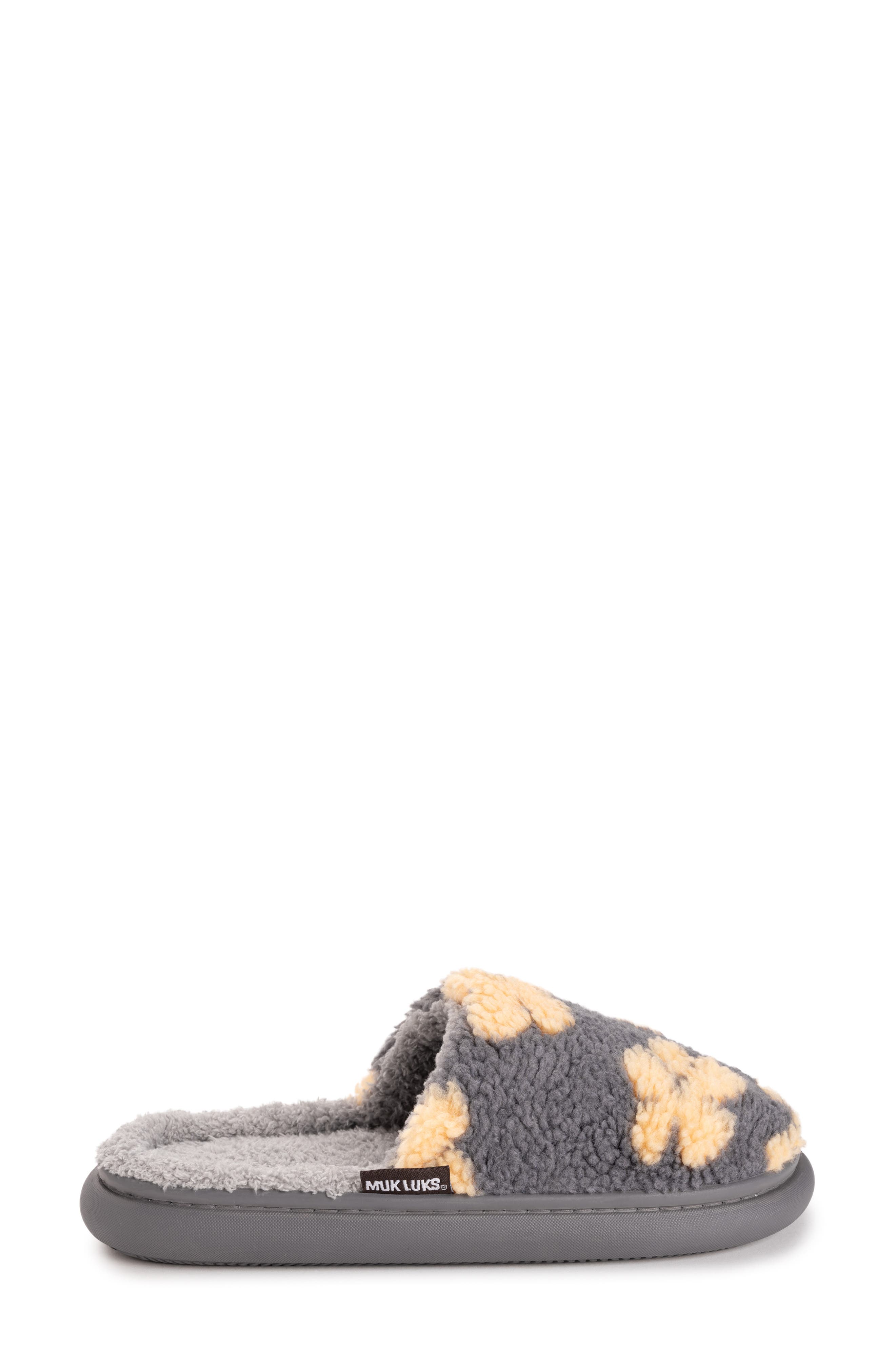 MUK LUKS Joss Faux Shearling Lined Slipper, Alternate, color, Grey