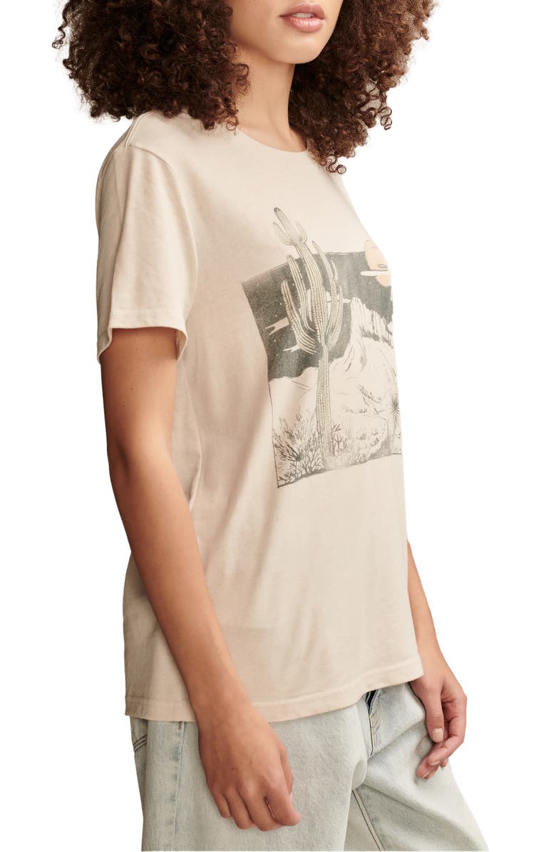 Lucky Brand Cactus Scene Graphic T-Shirt, Alternate, color, 