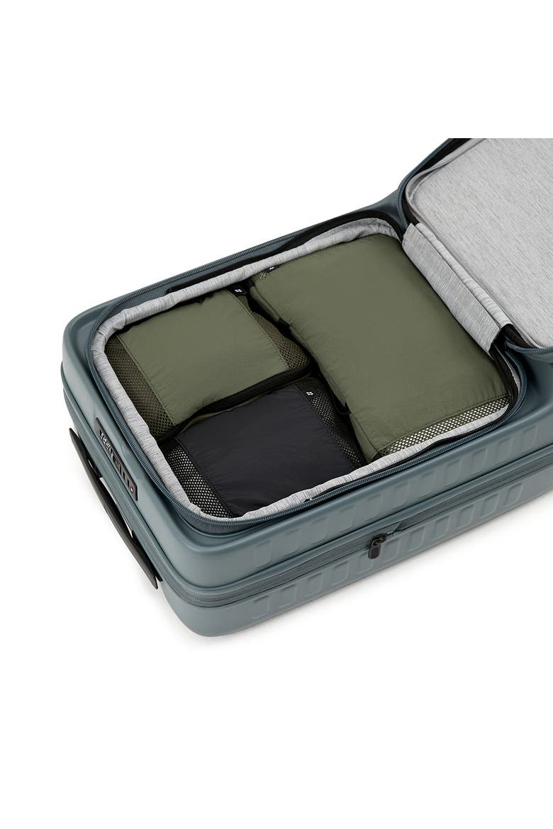 ORDO 3-Piece Compression Packing Cubes for Space-Saving Travel, Alternate, color, Moss