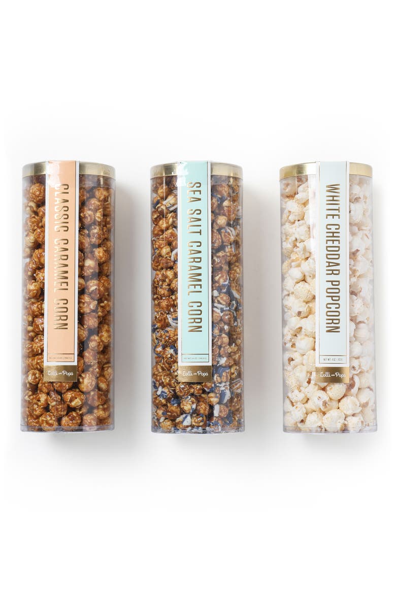 Set of 3 Popcorn Tubes, Main, color, BLUE