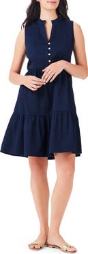 NIC+ZOE Tia Tiered Sleeveless Stretch Cotton Dress