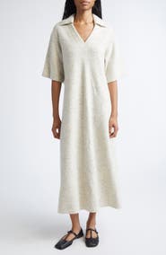 Marimekko Nietos Piirto Unikko Floral Wool Dress
