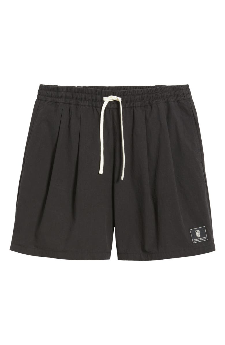 STANDARD ISSUE Camp Pleated Shorts, Alternate, color, Black