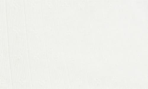 Bp. Scoop Neck Pointelle Cardigan In White