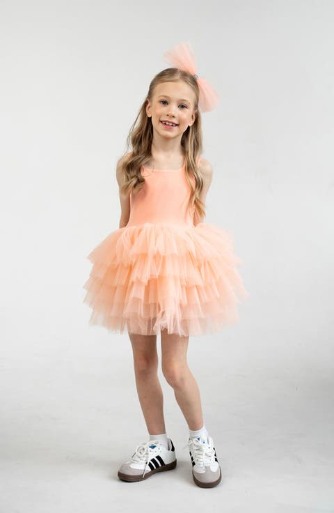 Sunset Sleeveless Fluffy Tutu Dress (Toddler, Little Kid & Big Kid)