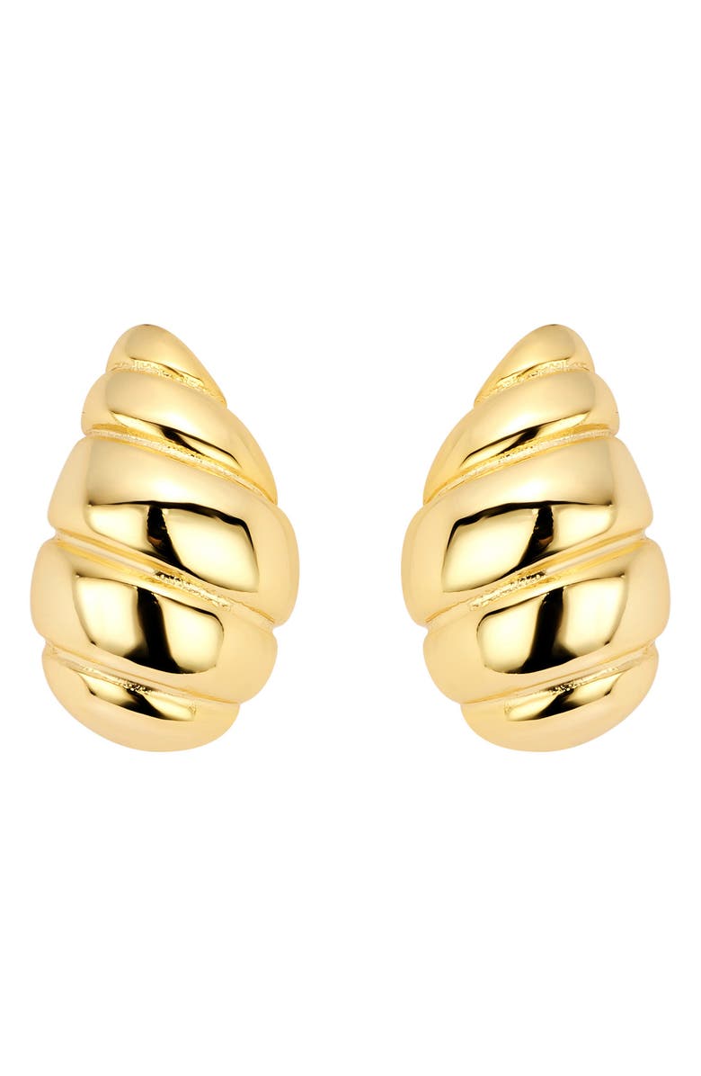 ATHRA LUXE Rib Domed Stud Earrings, Main, color, 
