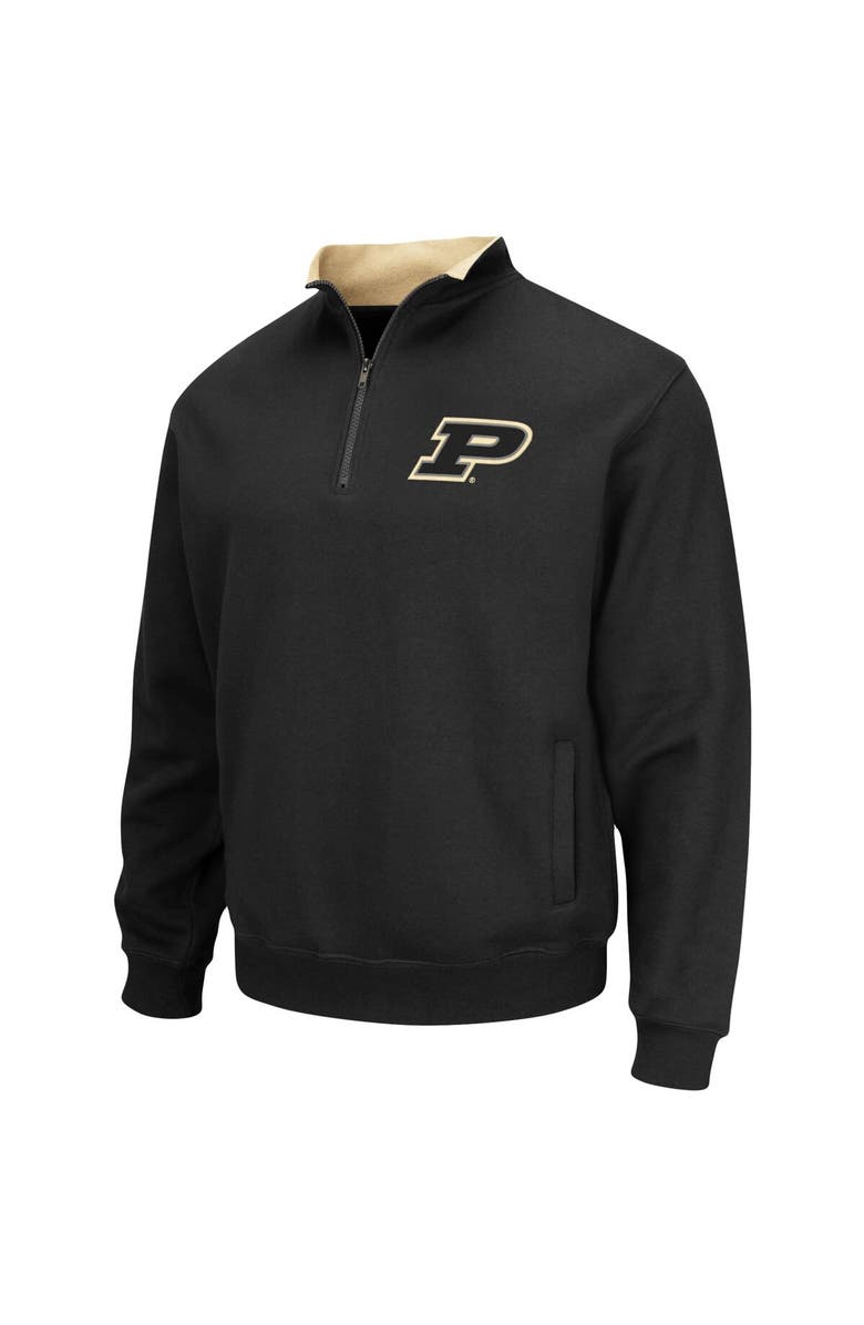 COLOSSEUM Men's Colosseum Black Purdue Boilermakers Big & Tall Tortugas Quarter-Zip Jacket, Alternate, color, Black