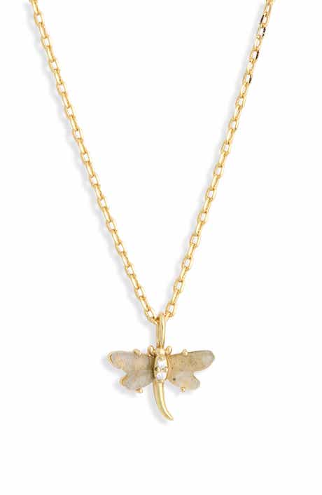 Electric Picks Dragonfly Pendant Necklace