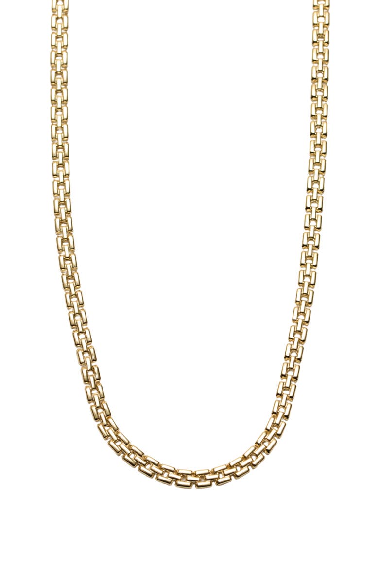 Watchband Chain Necklace, Main, color, GOLD