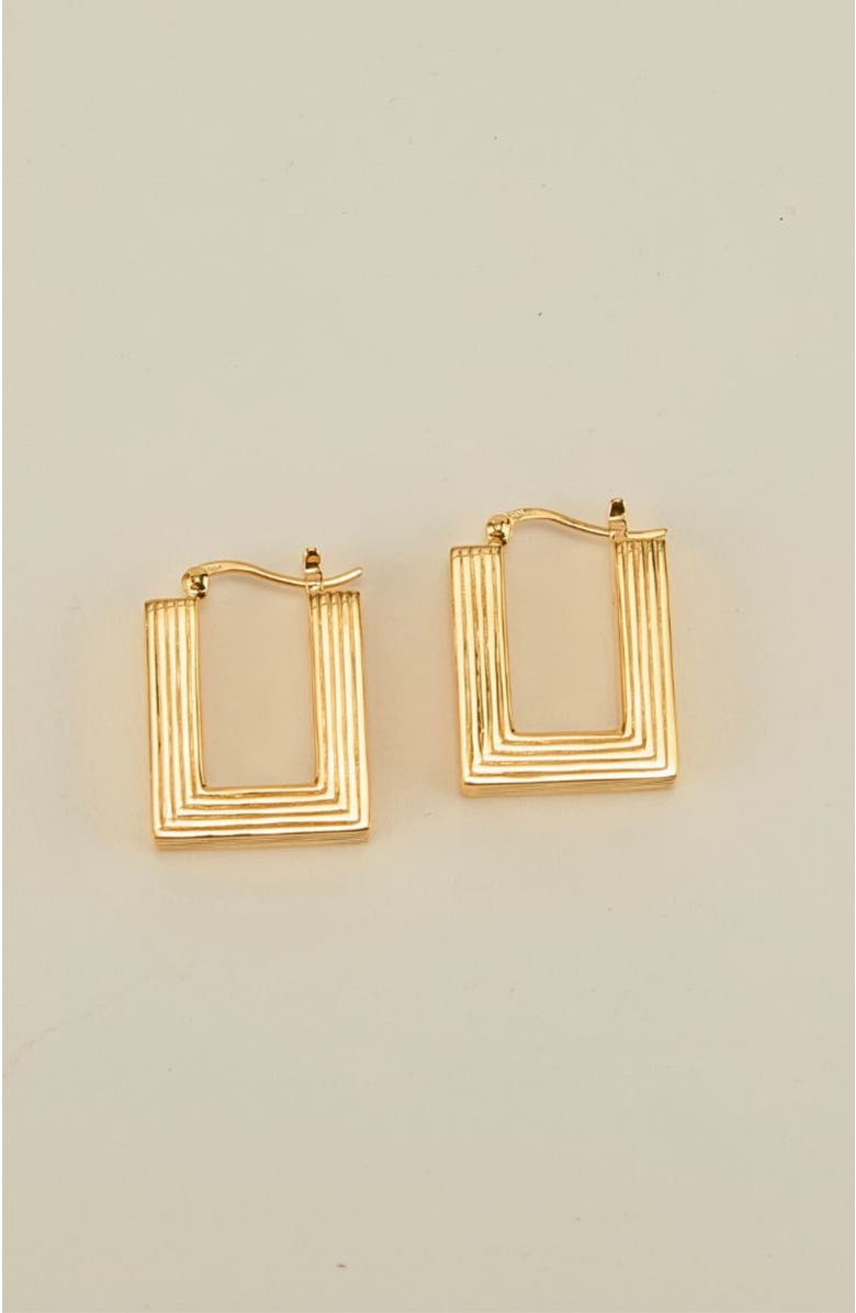 Gwen Beloti Lina Boxy Rectangle Hoop Earring, Alternate, color,