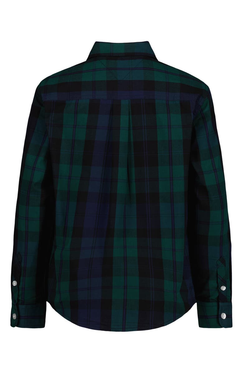 Tommy Hilfiger Kids' Blackwatch Long Sleeve Button-Up Shirt, Alternate, color, 