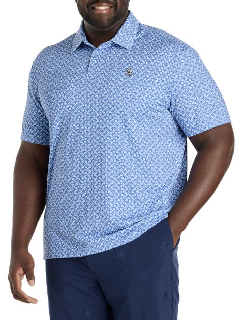 Big & Tall Lifesaver Print Performance Polo Shirt