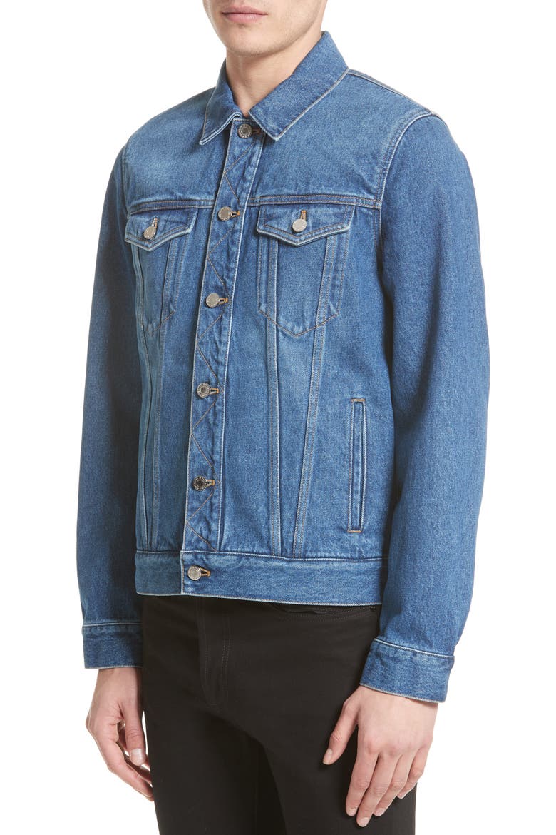 Logo Jean Jacket, Alternate, color, BLUE