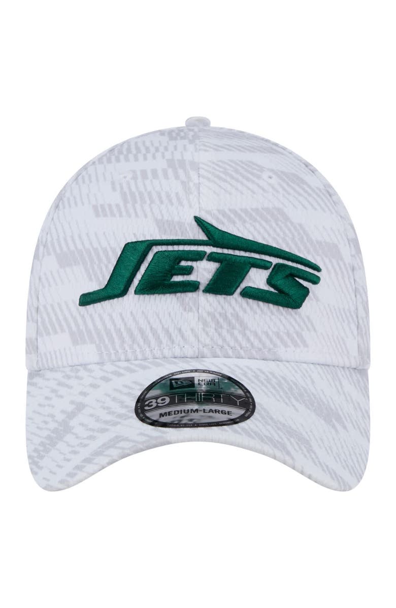New Era Men's New Era  White New York Jets Gameday Graded 39THIRTY Flex Hat, Alternate, color, 