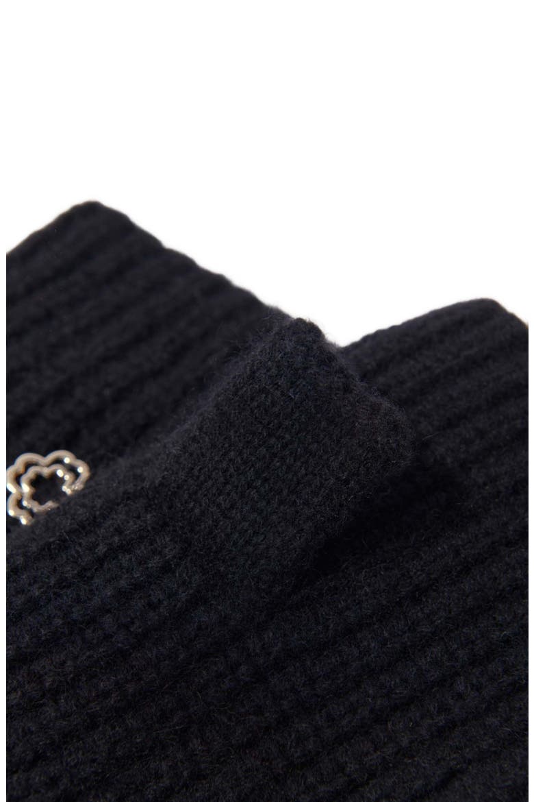 Wool and cashmere mittens, Alternate, color, Black
