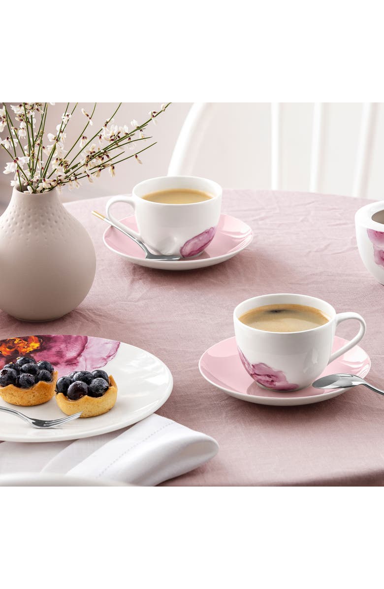 Villeroy & Boch Rose Garden Tea/Coffee Cup Saucer pink, Alternate, color, Pink