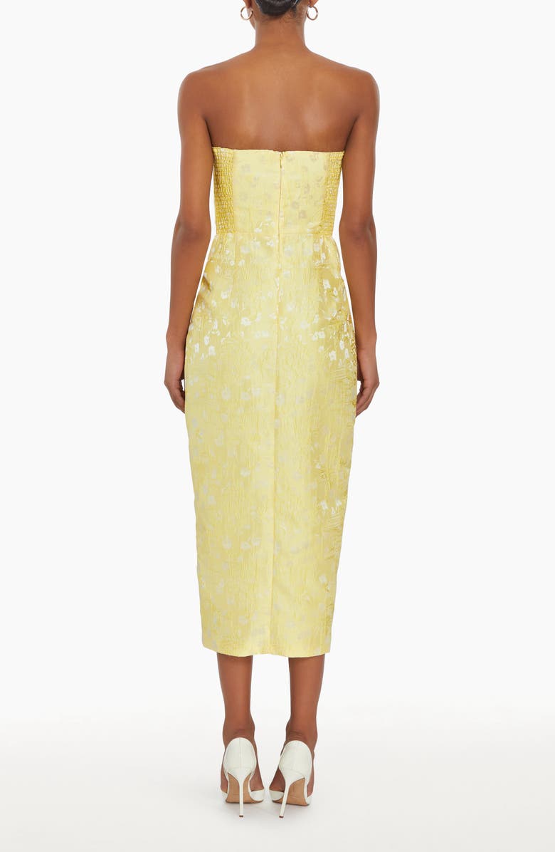 Amanda Uprichard Ivy Floral Strapless Midi Dress, Alternate, color,